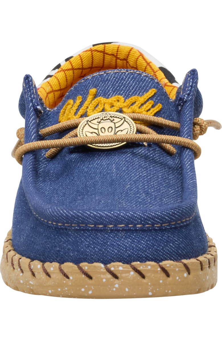 Hey Dude x Toy Story Wally Sheriff Woody Slip-On, Alternate, color, White/ Faded Denim