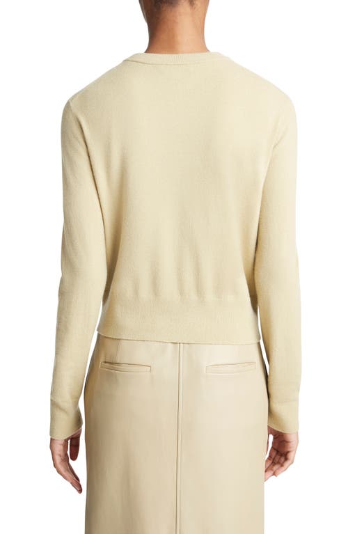 Vince Wool Cashmere Shank-button Cardigan In Thyme