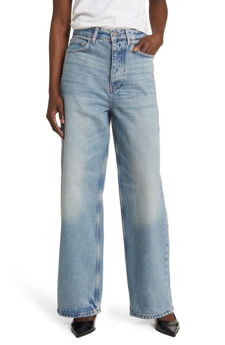 MANGO Wide Leg Jeans, Main, color, 