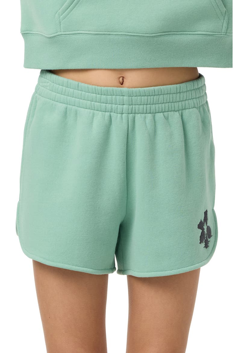 Kids' Tropic Melt Scallop Shorts, Alternate, color, GREEN