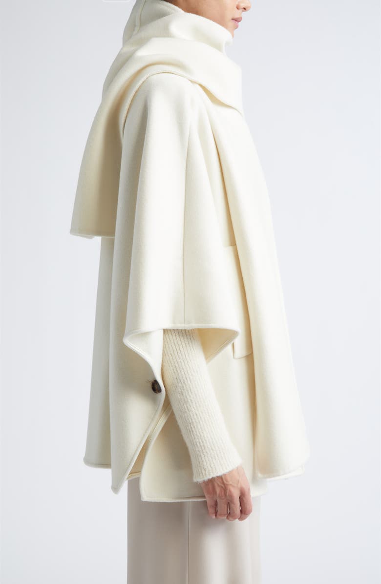 Max Mara Blasone Cashmere Cape, Alternate, color, White