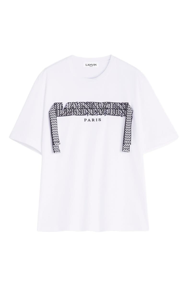 Lanvin Curb Lace T-Shirt, Alternate, color,