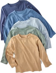BUTTERBLU London 5-Pack Assorted Organic Cotton T-Shirts