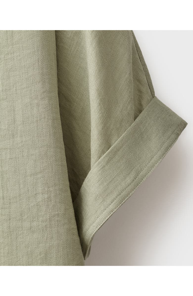 MANGO Oversize Cuffed Sleeve Top, Alternate, color, Aqua Green