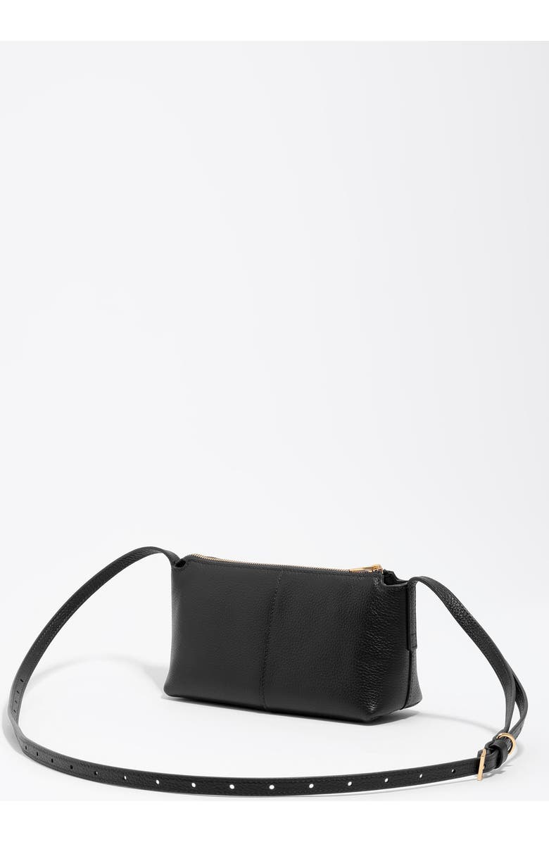 Bimba y Lola Mini Leather Bag, Alternate, color, Black
