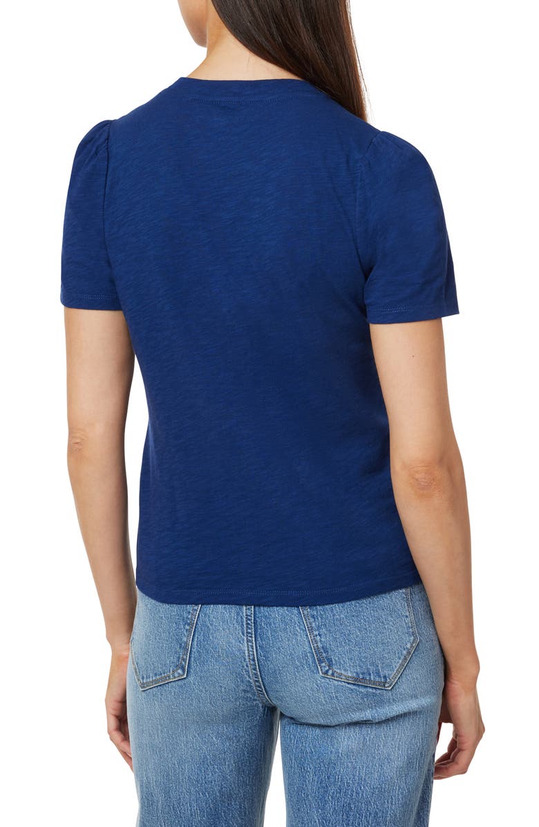 Kensie Cherries Embroidered T-Shirt, Alternate, color, Medival Blue