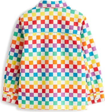 Rainbow checkerboard jacket on sale