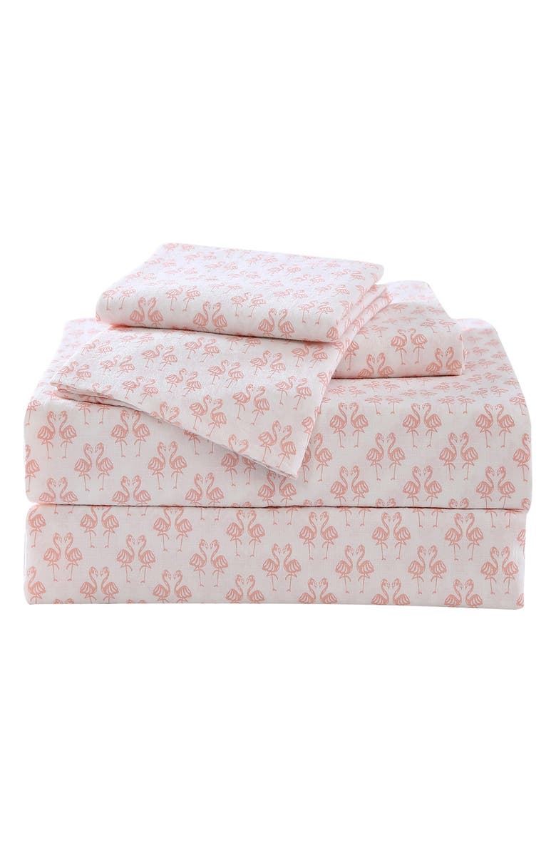Tommy Bahama Flamingle 4-Piece Sheet Set, Alternate, color, Sorbet