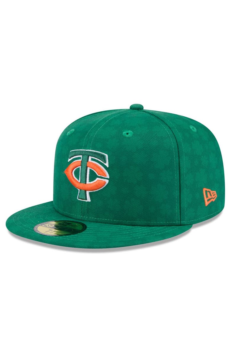 New Era Men's New Era Kelly Green Minnesota Twins St. Patrick's Day 59FIFTY Fitted Hat, Main, color, Kelly Green