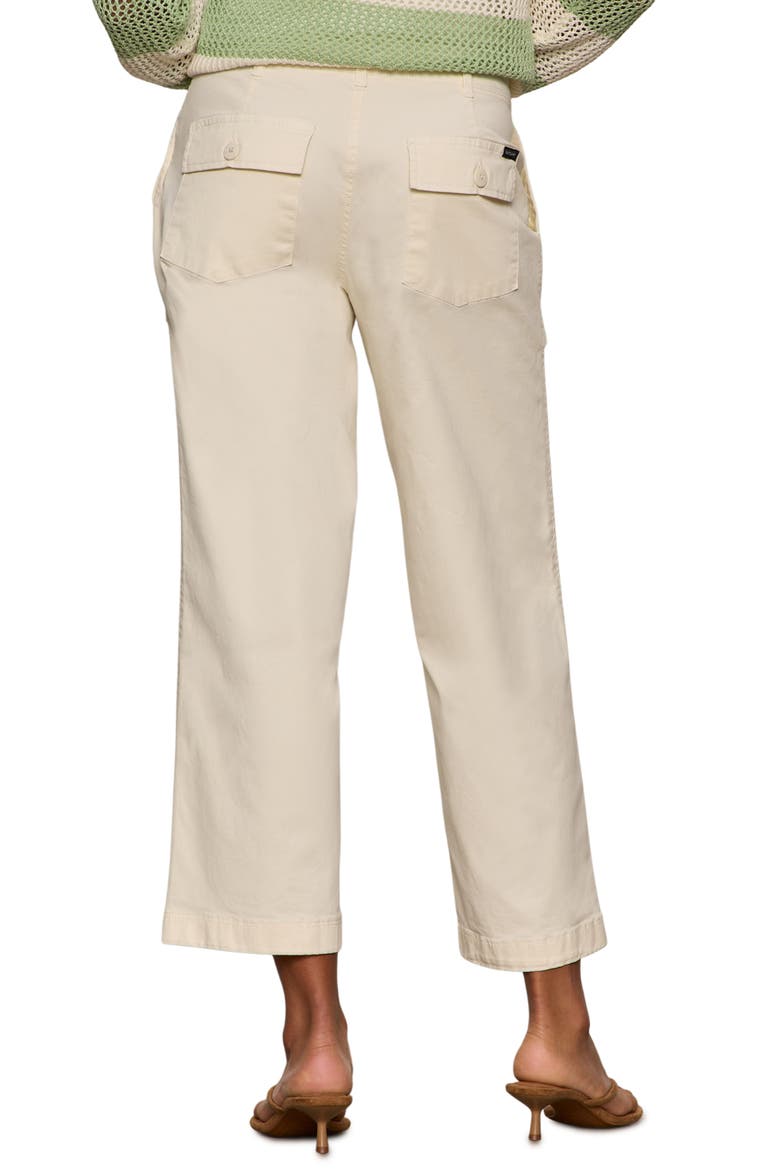 Ranger Relaxed Straight Leg Stretch Cotton Crop Pants, Alternate, color, COLLAGEN WHITE