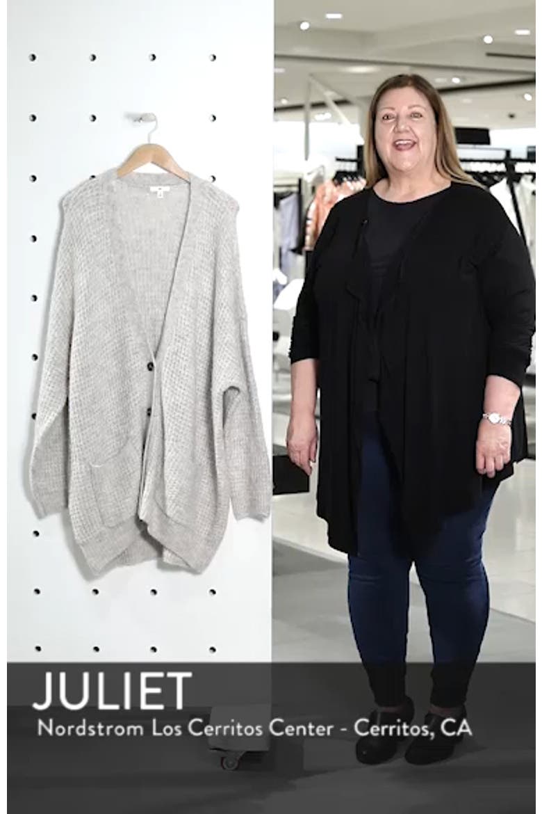 Oversized Waffle Stitch Cardigan video