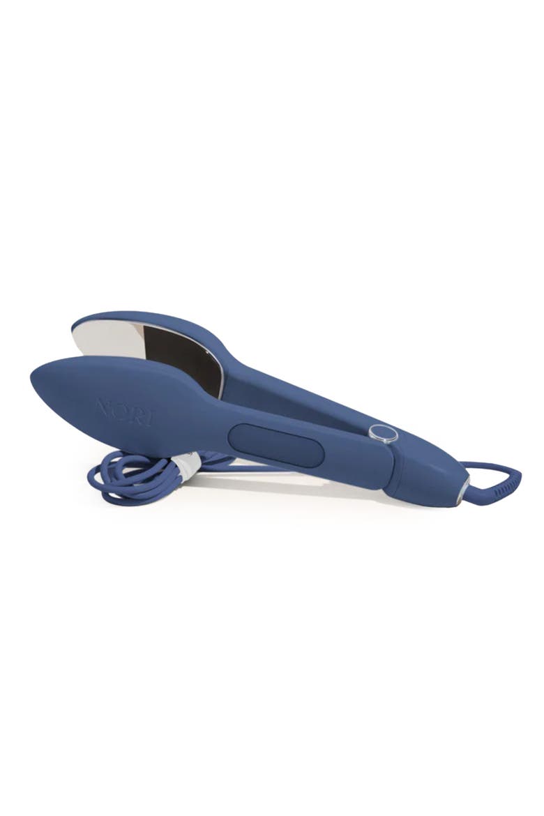 The Nori Press Steam Handheld Steamer & Iron, Main, color, NAVY