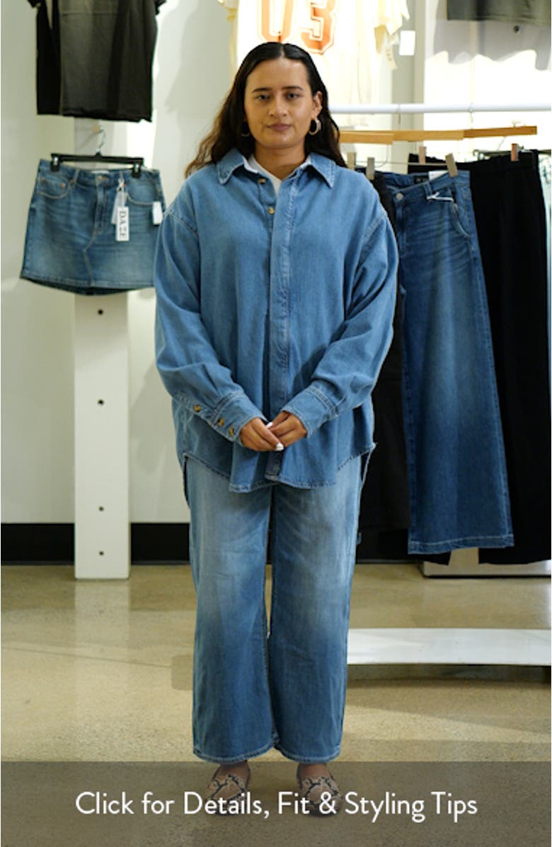 Oversized Denim Shirt, sales video thumbnail