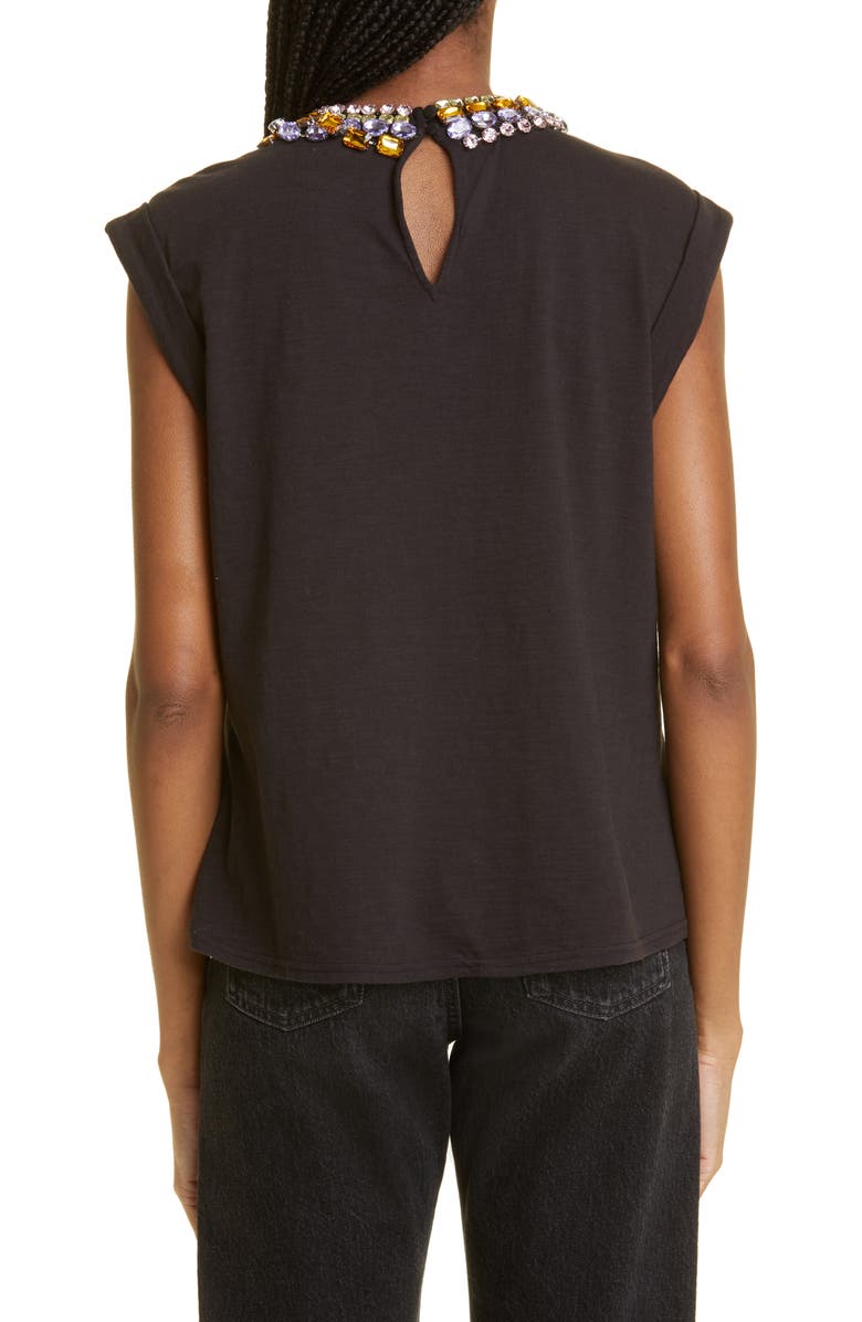 Cinq à Sept Bella Rhinestone Embellished Knit Top, Alternate, color,