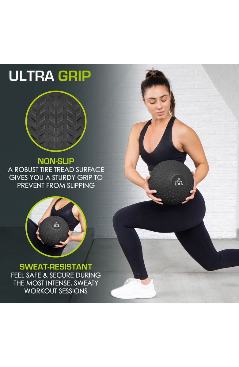 ProsourceFit Tread Slam Ball, Alternate, color, 10 Lb