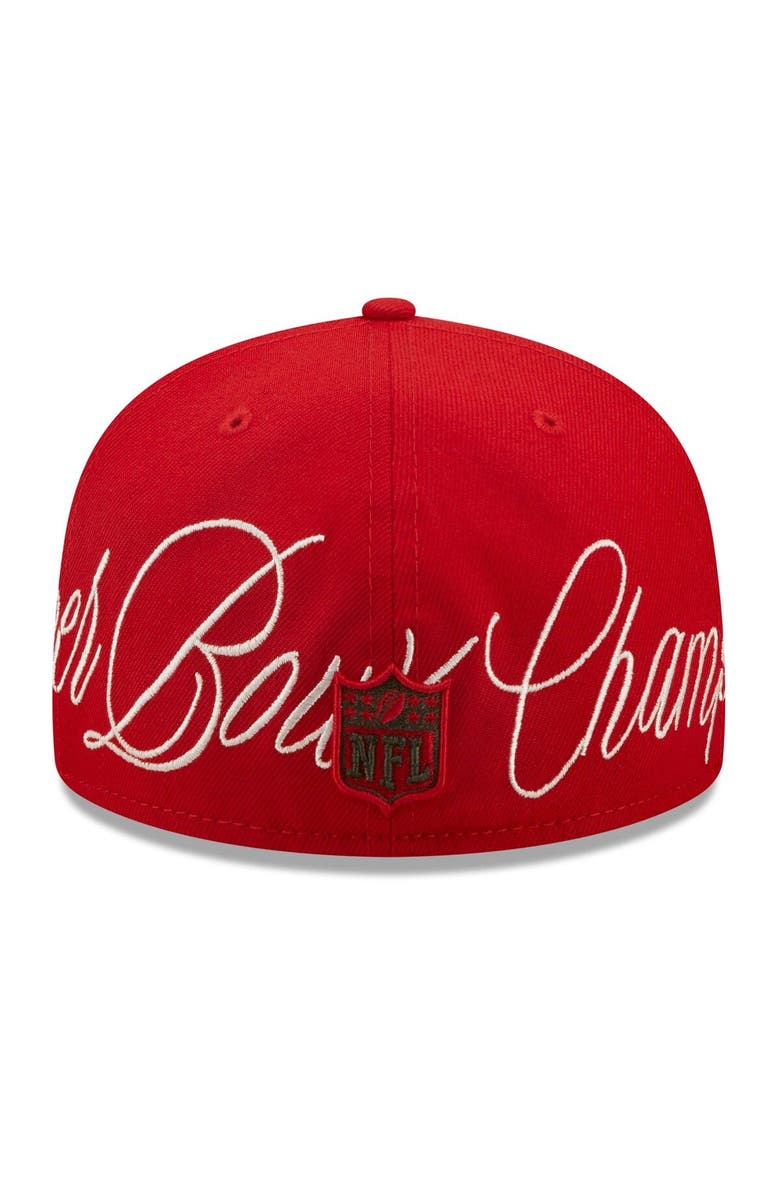 New Era Men's New Era Scarlet Tampa Bay Buccaneers Historic Champs 59FIFTY Fitted Hat, Alternate, color,