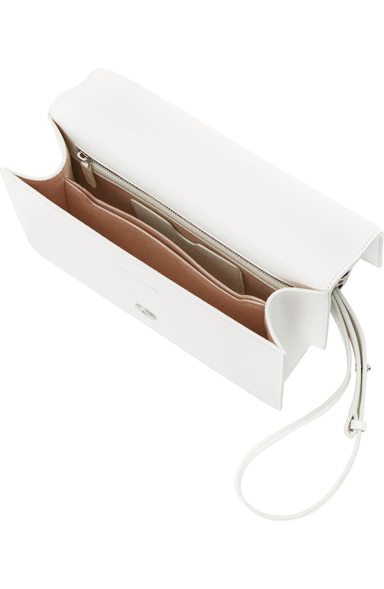 McQueen Jeweled Knuckle Ring Leather Shoulder Bag, Alternate, color,