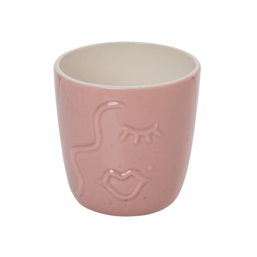 Totalee Gift Pink Face Planter Ceramic Pink