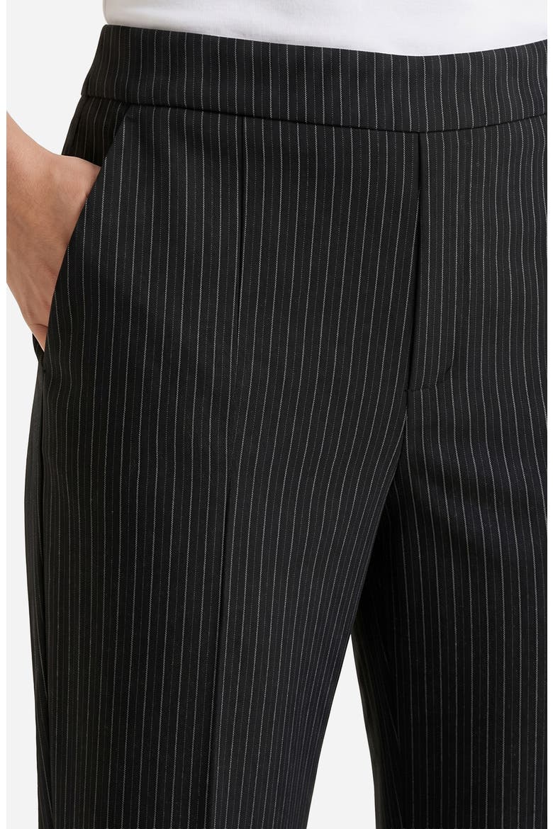 Kayla Wide Leg Pull-On Pants, Alternate, color, BLACK MULTI SHADOW STRIPE