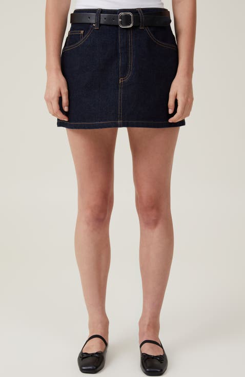 jean mini skirts