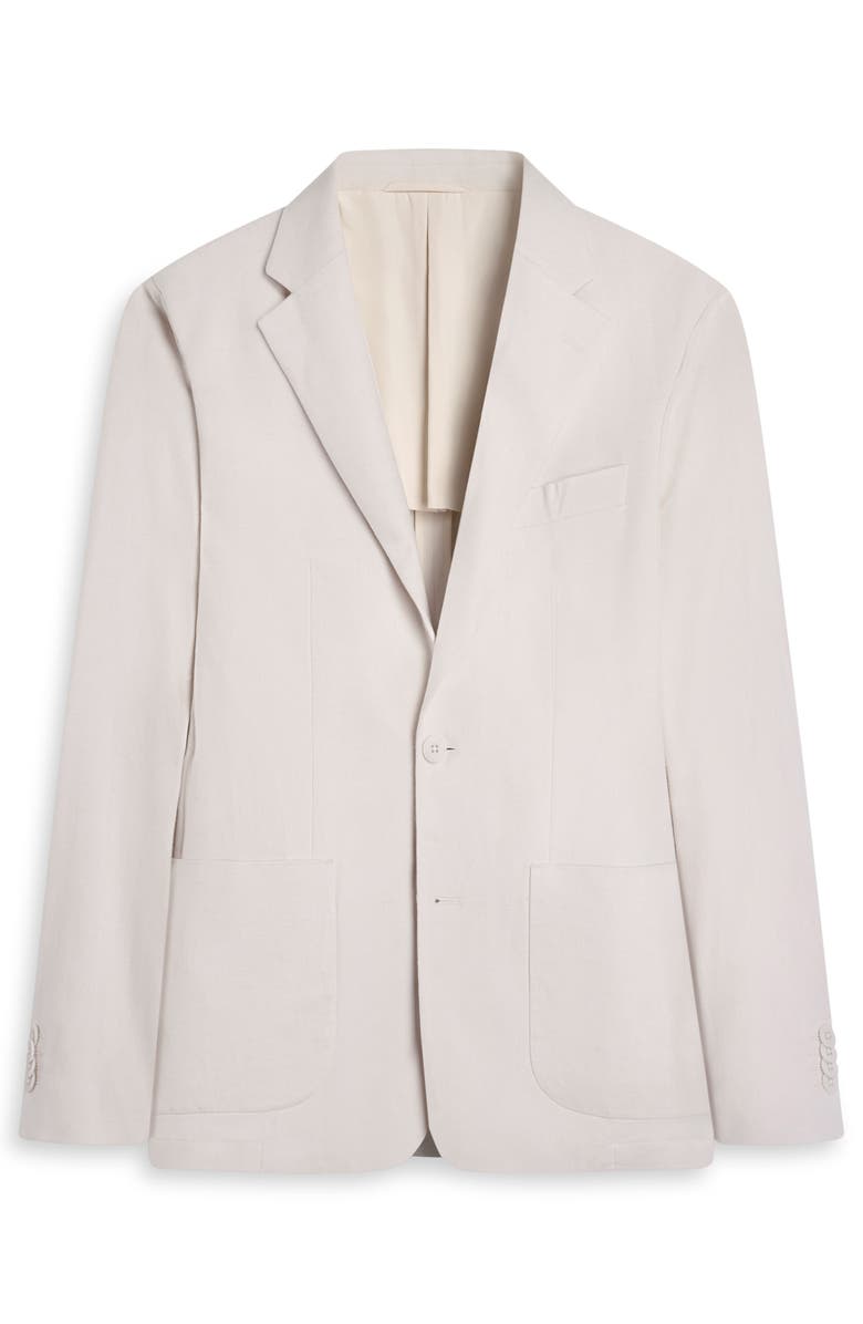 Bugatchi Aerolinen Linen Blend Sport Coat, Alternate, color, Ivory