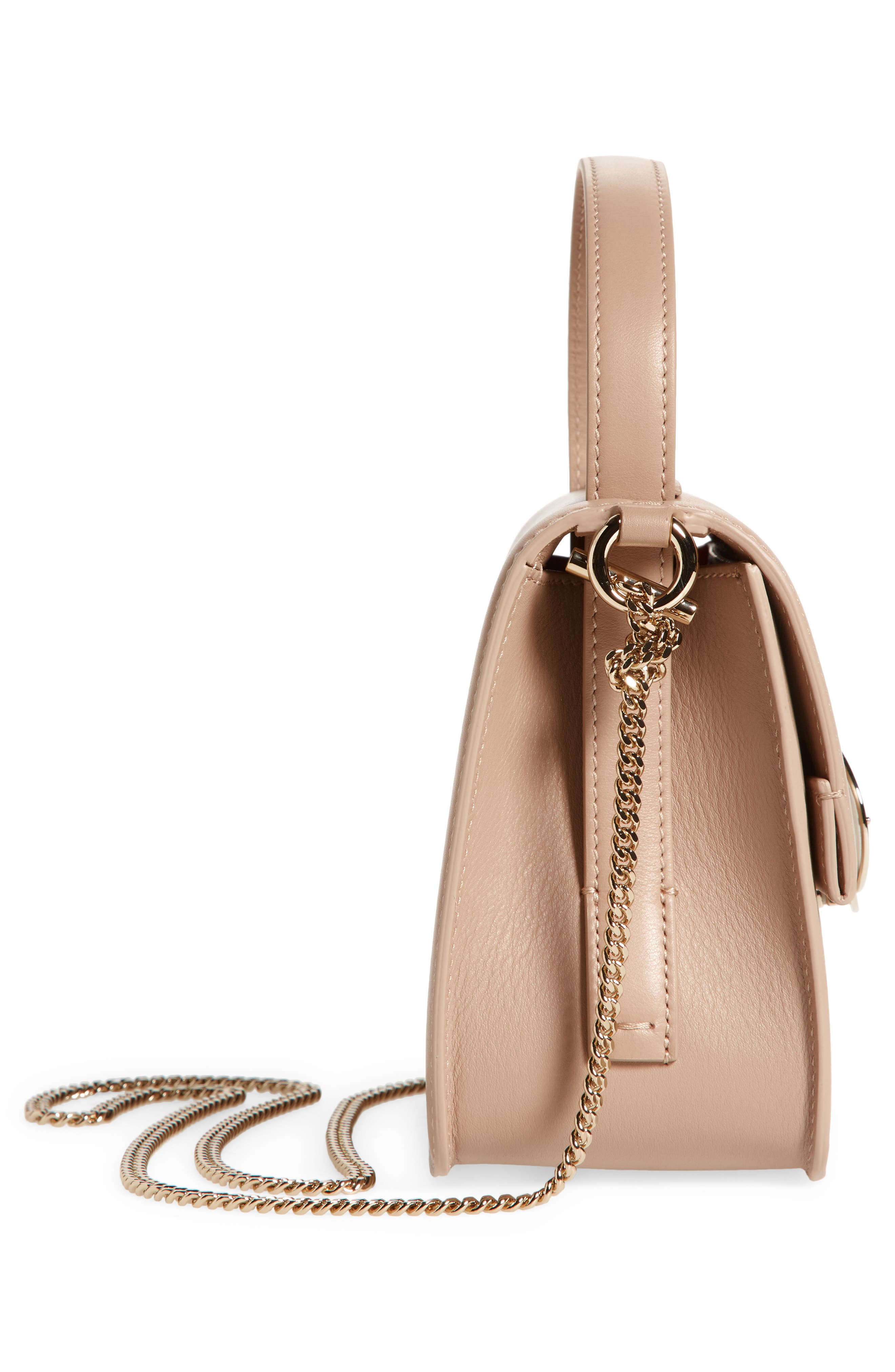 Chloé Penelope Structured Leather Top Handle Bag, Alternate, color, 