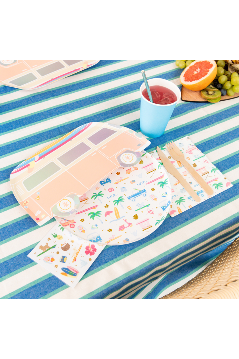 Surf's Up Surf Van Large Plates, Alternate, color, Assorted Pre-Pack