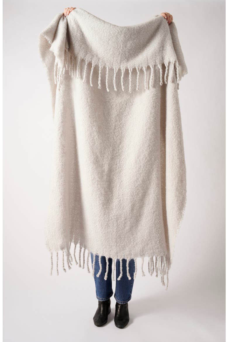 Anthropologie Happy Throw Blanket, Main, color, GREY