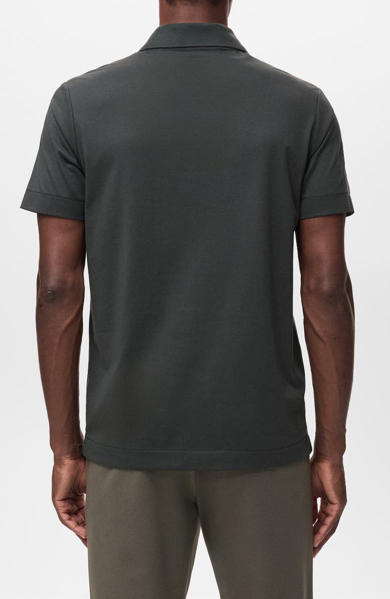 MANGO Slim Fit Thermolite<sup>®</sup> Polo, Alternate, color, Dark Green Grey