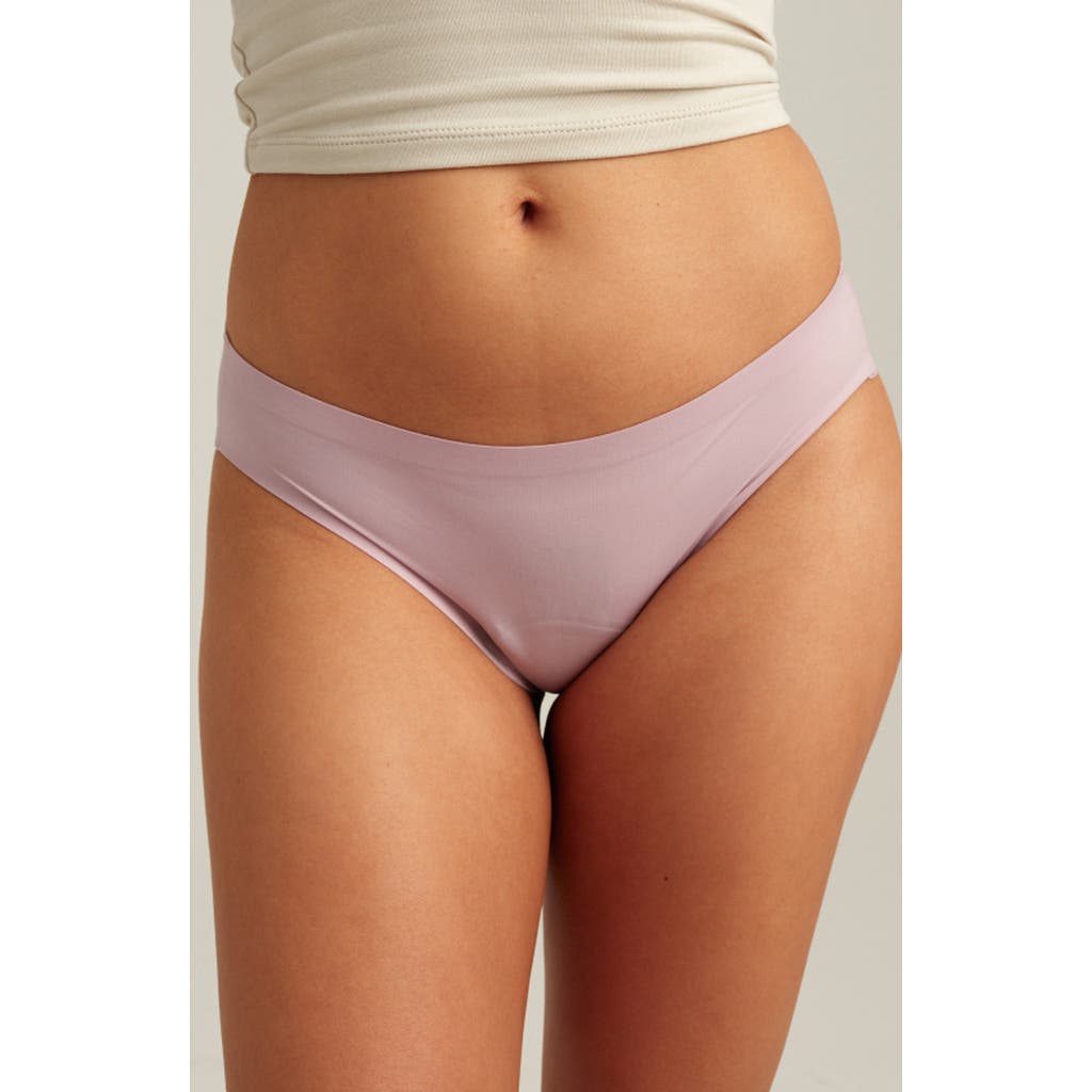 Saalt Period & Leakproof Regular Absorbency Seamless Bikini in Sunset Mauve at Nordstrom, Size X-Small