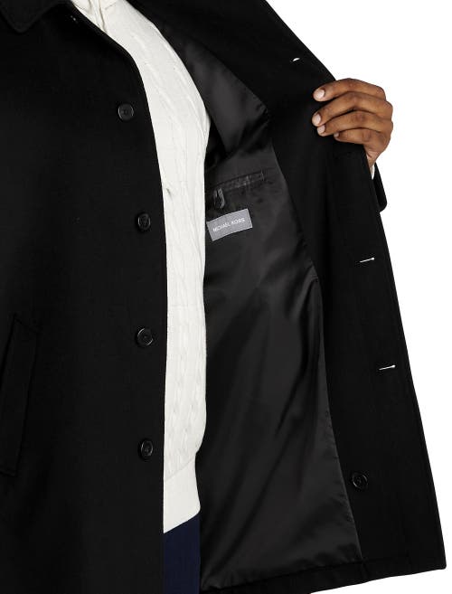 Michael Kors Kurt Overcoat In Black