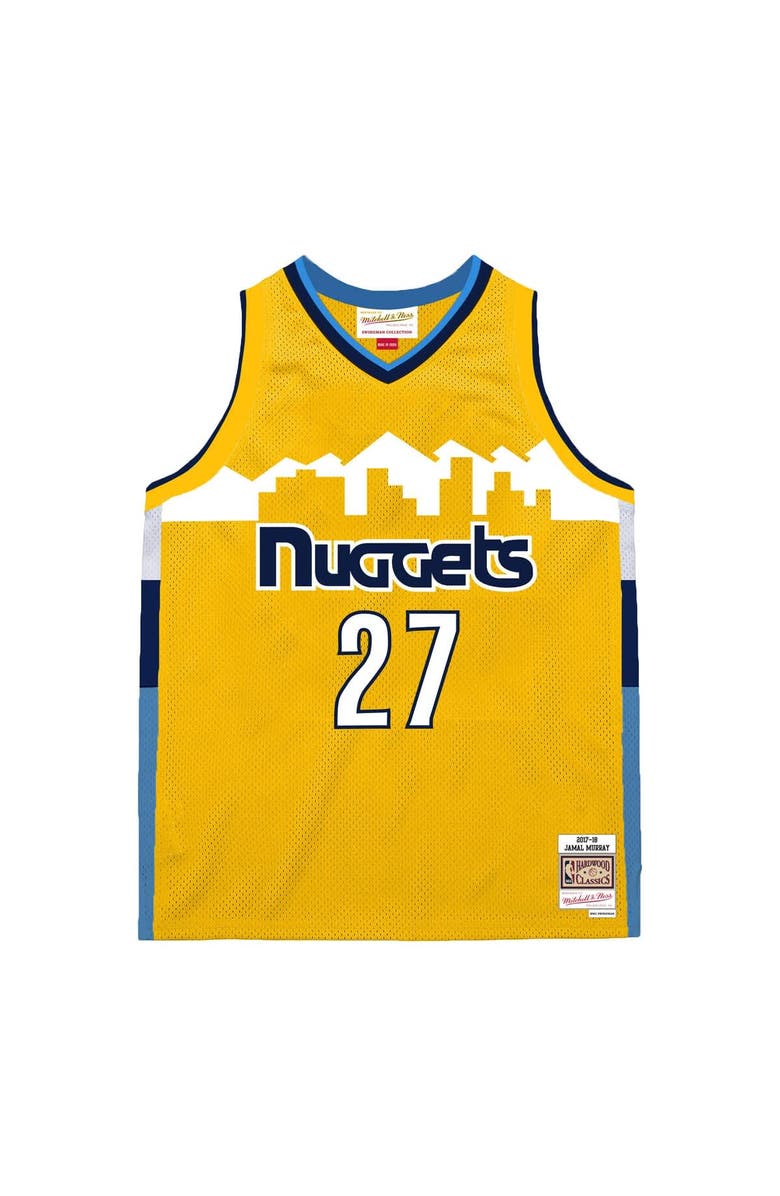 Mitchell & Ness Men's Mitchell & Ness Jamal Murray Yellow Denver Nuggets 2017-18 Swingman Jersey, Alternate, color, Yellow