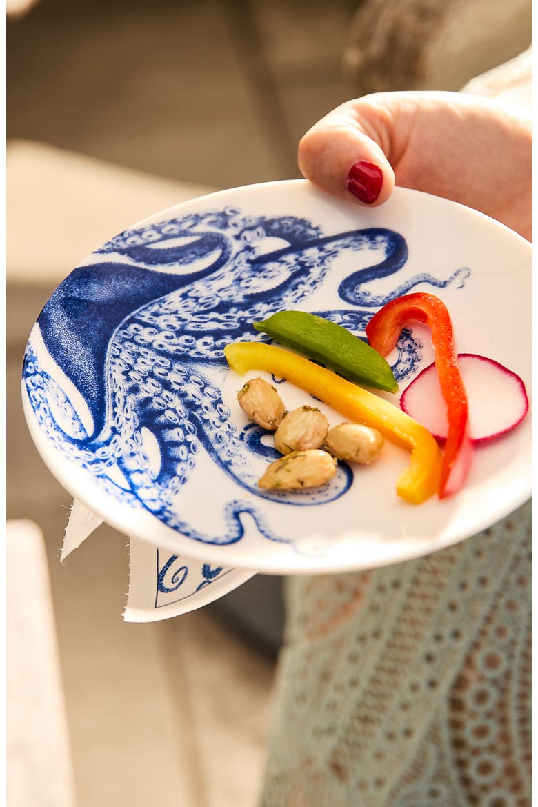 Lucy Small Plates, Porcelain - Set 4, Alternate, color, BLUE