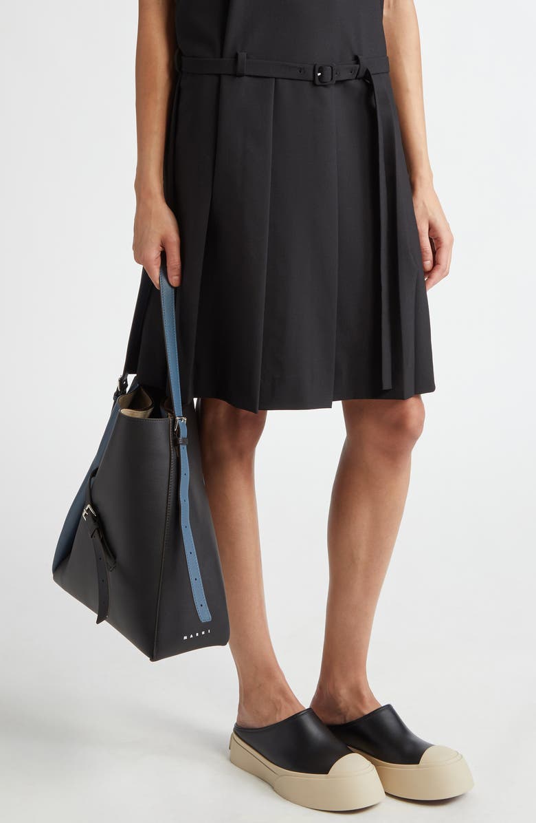 Marni Reverse Leather Hobo Bag, Alternate, color,