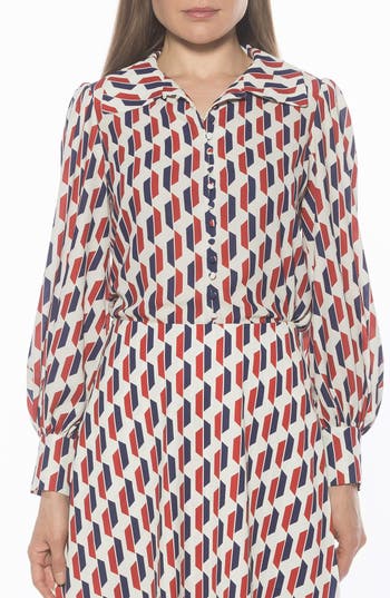 Alexia Admor Rah Covered Button-down Top