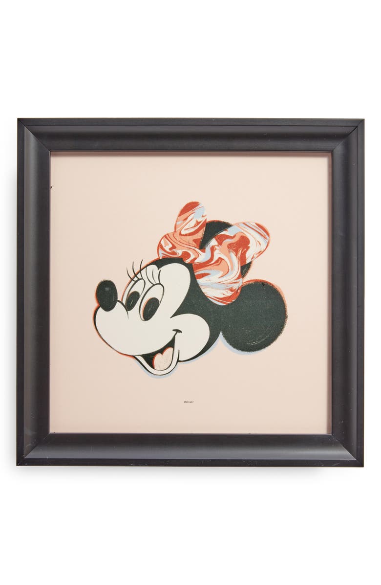 Society6 Disney x Society6 Minnie Mouse Framed Wall Art, Main, color,