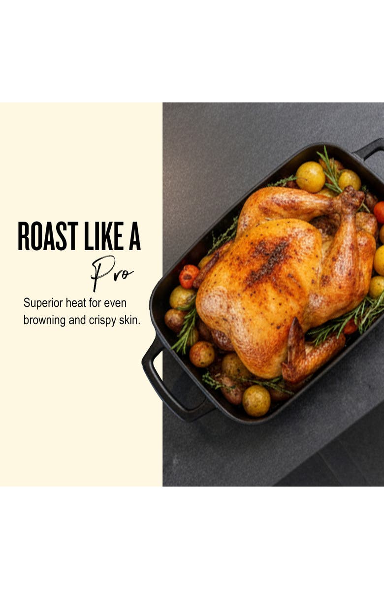 Alva Nori Enameled Cast Iron Backing Dish
Roasting Pan - 12x8, Alternate, color, Black
