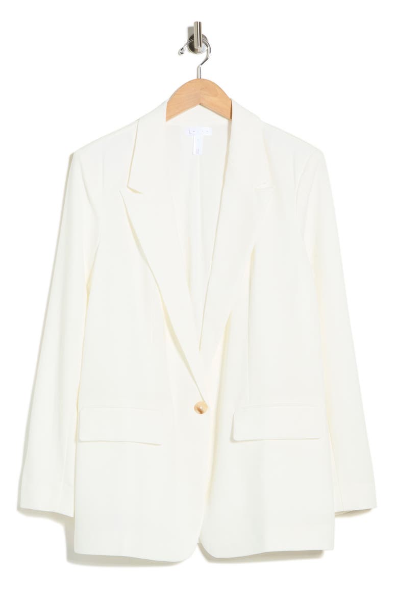 Oversize Peak Lapel Blazer, Alternate, color, IVORY