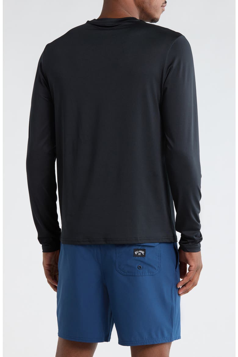 Wipeout Long Sleeve Rashguard, Alternate, color, BLACK