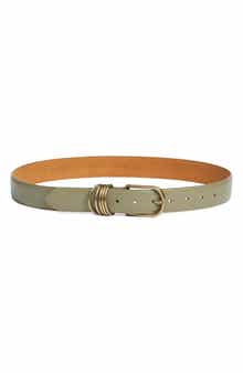 Treasure & Bond Parker Brass Hoop Leather Belt