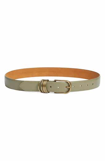 Treasure & Bond Parker Brass Hoop Leather Belt