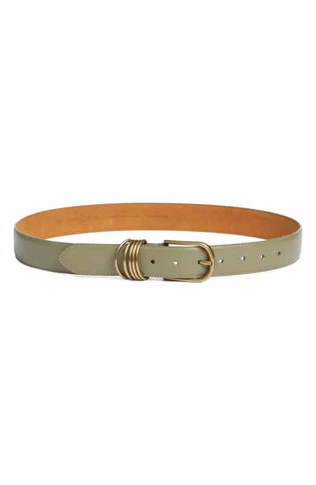 Treasure & Bond Parker Brass Hoop Leather Belt