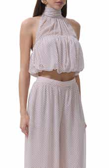 Laramie Pin Dot Halter Top