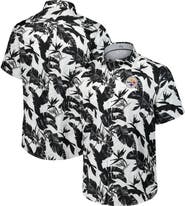 Tommy Bahama Men's Tommy Bahama Black Pittsburgh Steelers Sunnyvale Blooms Camp Button-Up Shirt