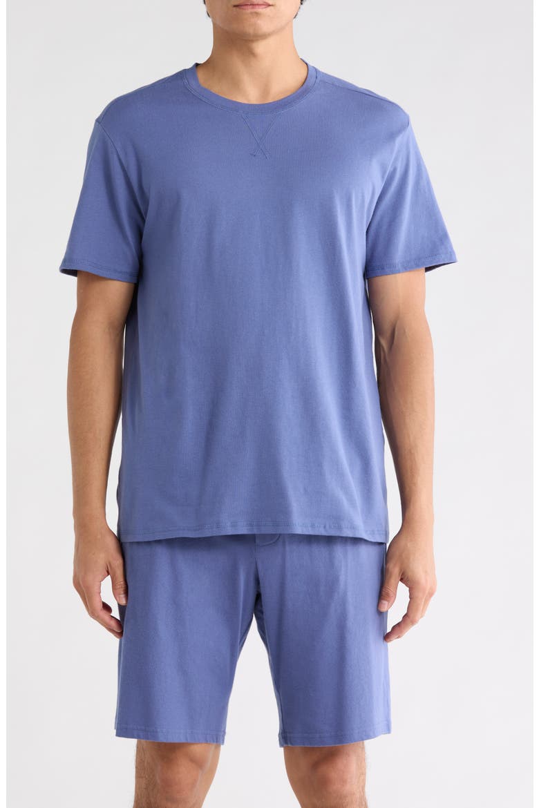 Sleep Basics Lounge T-Shirt, Main, color, BLUE BIJOU