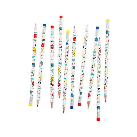 Superhero Pencil Set