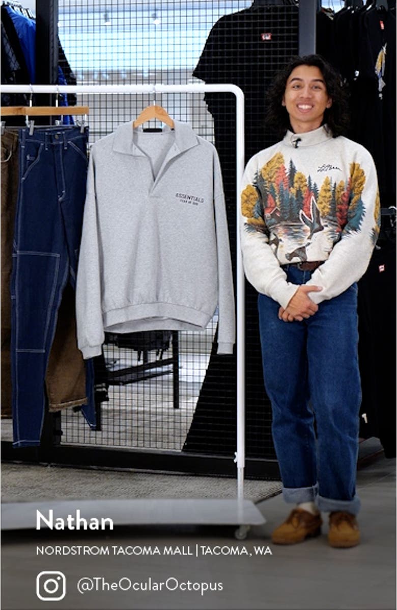 Johnny Collar Fleece Sweatshirt, sales video thumbnail