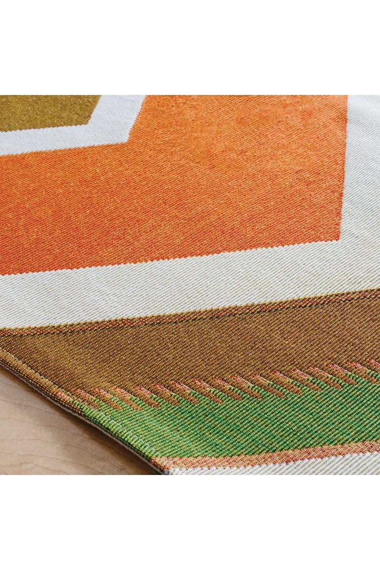 Earth-Toned Decorative Runner, Alternate, color, orange