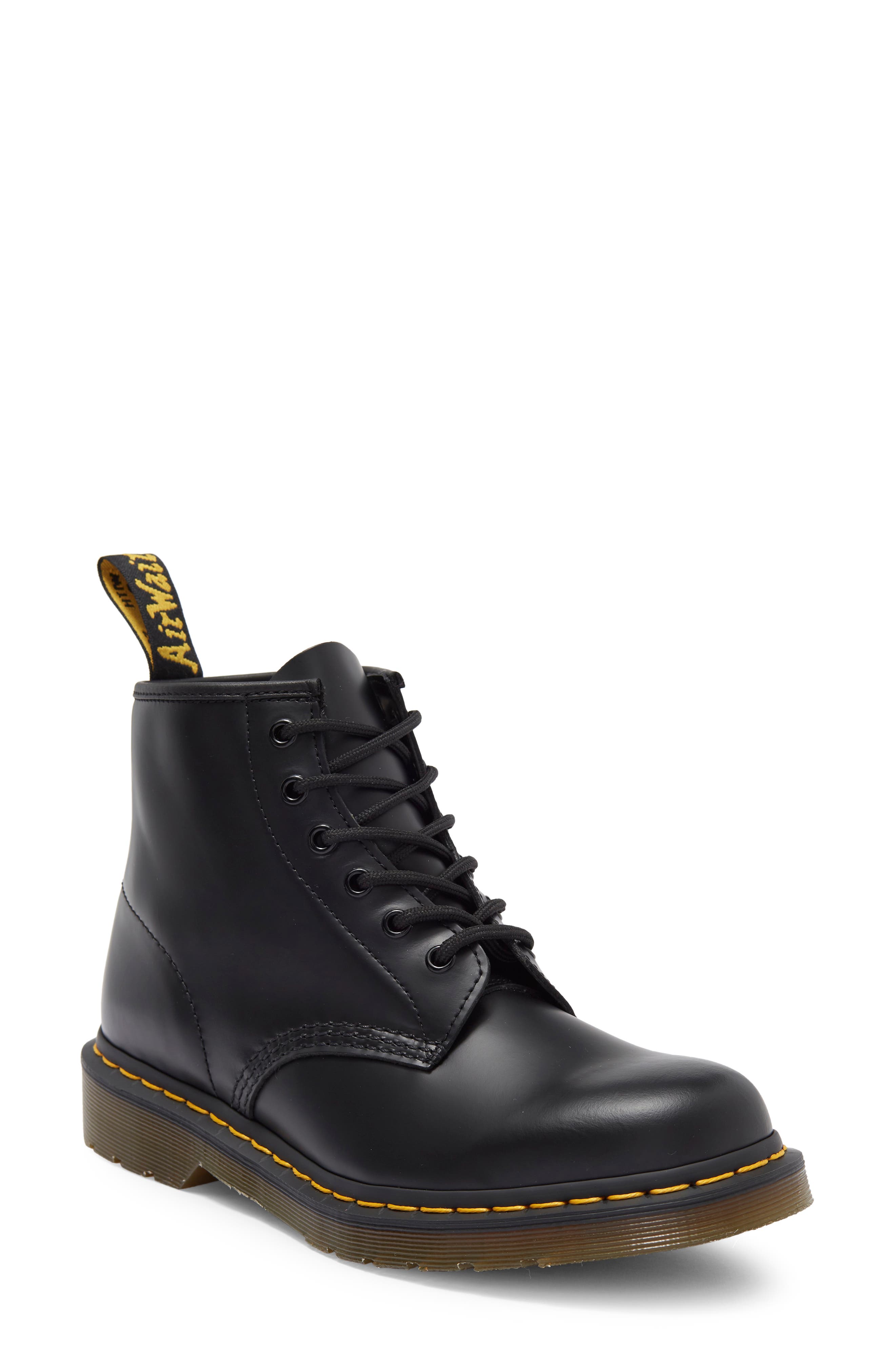 Dr. Martens 101 Lace-Up Boot, Main, color, Black