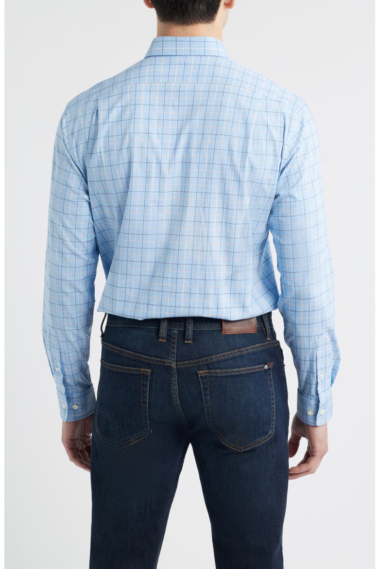 Miramont Windowpane Check Everyday Performance Button-Down Shirt, Alternate, color, MALIBLU